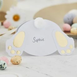 Ginger Ray Bunny Pom Pom Bum Easter Name Place Cards