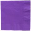 Favor Lane Napkins - Plain Solid Colour Purple Paper Cocktail Napkins 50pk