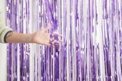 Favor Lane Lavender Fringe Curtain Backdrop