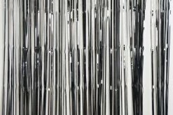Favor Lane Metallic Black Fringe Curtain Backdrop