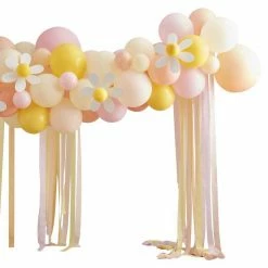 Ginger Ray DIY Balloon Garland Kits Pastel + Daisy Balloon Arch Kit
