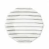 Daydream Society TABLEWARE Frenchie Striped Large Plates - Black