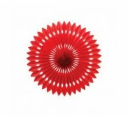 Favor Lane Paper Fan - Red