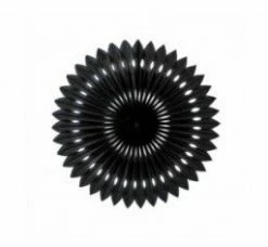 Favor Lane WEDDINGS Paper Fan - Black