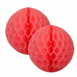 Favor Lane Honeycomb Decorations Honeycomb Ball - Coral