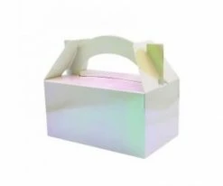 Five Star Party Co WEDDINGS Lunch Box/Treat Box Iridescent 5pk