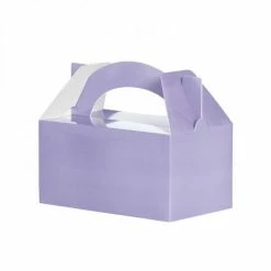 Five Star Party Co Lunch Box/Treat Box Classic Pastel Lilac 5pk WEDDINGS