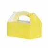 Five Star Party Co Lunch Box/Treat Box Classic Pastel Yellow 5pk