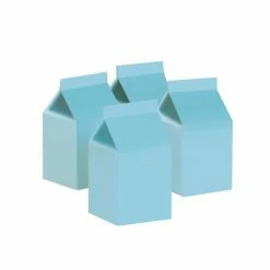 Five Star Party Co WEDDINGS Milk Box/Party Favour Box Classic Pastel Blue 10pk