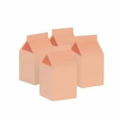 Five Star Party Co Milk Box/Party Favour Box Classic Pastel Peach 10pk