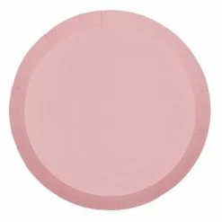 Five Star Party Co Classic Pastel Pink Dinner Plates Plates - Plain Solid Colour