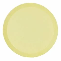Five Star Party Co Plates - Plain Solid Colour Classic Pastel Yellow Dinner Plates
