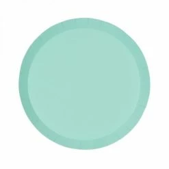 Five Star Party Co Plates - Plain Solid Colour Classic Pastel Mint Green Small Paper Plates 10Pk