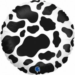 Favor Lane Shape + Novelty Foil Balloons Moo Moo Round Foil Balloon