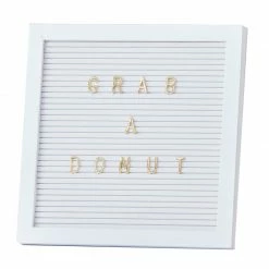 Ginger Ray White + Gold 'Write Your Own Message' Letter Board