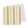 Illume Partyware Gold Spot + Stripe Beverage Napkins WEDDINGS