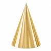 PartyDeco Gold Party Hats 6 Pack