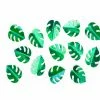 PartyDeco Confetti + Scatters Confetti - Metallic Green Monstera Leaves