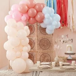 Ginger Ray Muted Boho Rainbow Balloon Arch Kit WEDDINGS