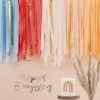 Favor Lane Muted Pastel Streamer 3 Metre Wide Ceiling Decoration