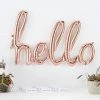 Favor Lane Letter + Word Balloons Foil Rose Gold Script 'hello' Balloon