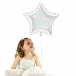 Illume Partyware Holographic Foil Star Balloon Shape + Novelty Foil Balloons