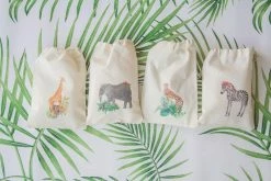 Favor Lane Calico Party Favour Bag - Safari