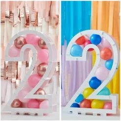 Ginger Ray Balloon Mosaic Number 2 Stand