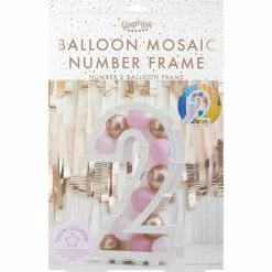 Ginger Ray Balloon Mosaic Number 2 Stand