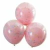 Ginger Ray 45cm Double Layered Pink And Pastel Rainbow Confetti Balloons 3pk 2 Ginger Ray 45cm Double Layered Pink And Pastel Rainbow Confetti Balloons 3pk
