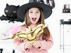 PartyDeco TABLEWARE Gold Foil Bat Plates 9 PartyDeco TABLEWARE Gold Foil Bat Plates