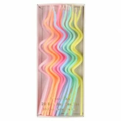 Meri Meri Party Pastel Swirly Birthday Candles 20pk