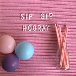 Favor Lane Paper Straws - Pale Pink