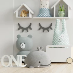 BarleyBoy Acrylic 'ONE' Sign With Clear Base