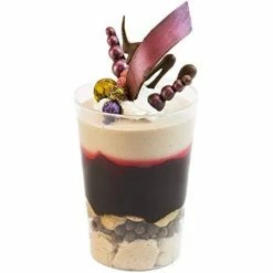 FAVOR LANE Wedding Cake Accessories Reusable Round Dessert/Canape Cup 170ml