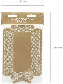 PartyDeco Woodland Party Kraft Food Trays TABLEWARE