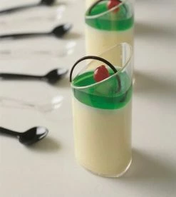 FAVOR LANE Wedding Cake Accessories Reusable Slanted Dessert/Canape Cup 80ml