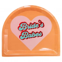 Oh It's Perfect Bride's Babes Arched Dinner Plates 8pk Wedding Tableware
