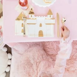 My Minds Eye Napkins - Prints + Shapes Princess Castle Shaped Guest Napkins