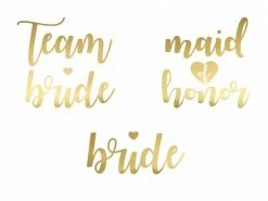 Ginger Ray Wedding Decorations Team Bride Temporary Tattoos