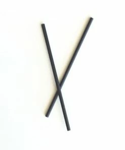 Favor Lane WEDDINGS Paper Straws - Black