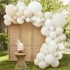 Ginger Ray Boho Nude & White Balloon Arch With Paper Fans WEDDINGS