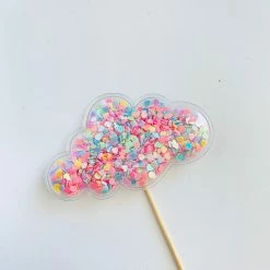 Favor Lane Cake Toppers Confetti Filled PVC Cake Topper - Pastel Cloud 7 Favor Lane Cake Toppers Confetti Filled PVC Cake Topper - Pastel Cloud
