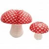 Favor Lane Hanging Mushroom Paper Lanterns - 2 Pack Honeycomb Decorations