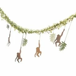 Ginger Ray Monkey + Leaf Jungle Garland