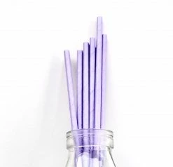 Favor Lane WEDDINGS Paper Straws - Pastel Lavender