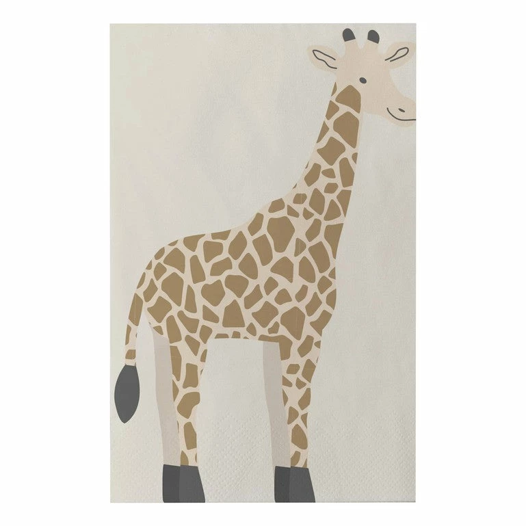 Ginger Ray Giraffe Paper Napkins 3 Ginger Ray Giraffe Paper Napkins