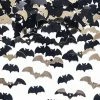 PartyDeco Confetti + Scatters Confetti - Black + Gold Bats