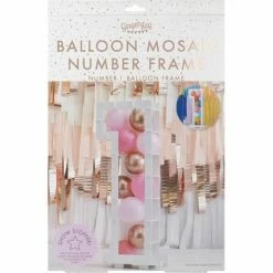 Ginger Ray Balloon Mosaic Number 1 Stand