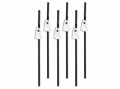 PartyDeco Paper Straws Halloween Ghost Straws